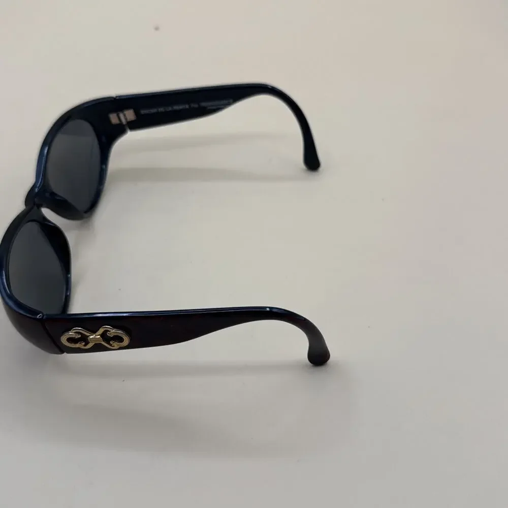 Vintage Oscar De La Renta Renaissance Glasses Fram Only Oval Gold Infinity Logo